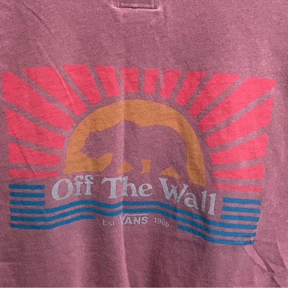 Vans Faded & Distressed Crop Shirt Women’s Size XL - Picture 9 of 11